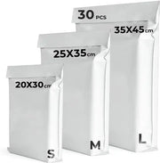 Verzendzakken 3 Maten 30stuks Dorahome